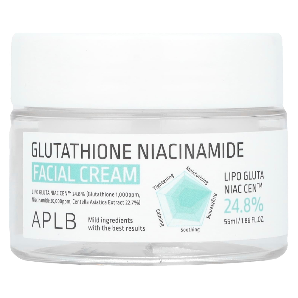 APLB, глутатион и никотинамид, крем для лица, 55 мл (1,86 жидк. унции)