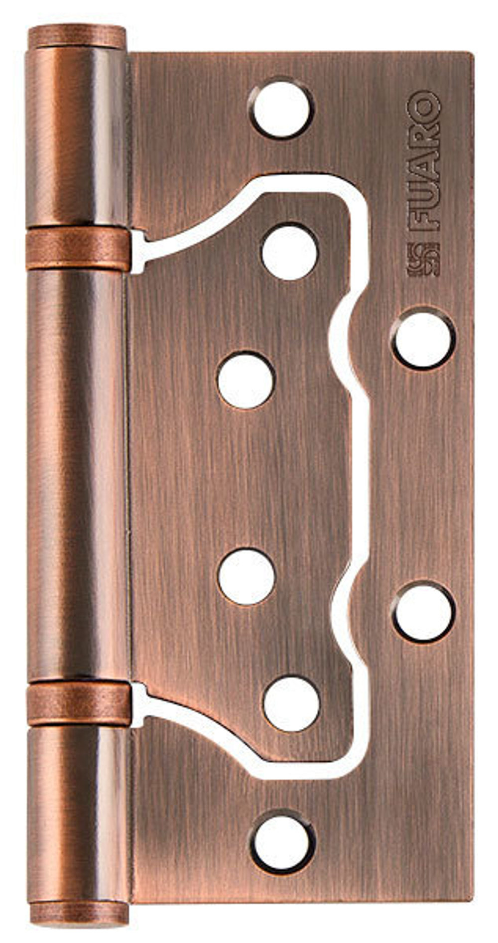 [ТОВАРА НЕТ В НАЛИЧИИ] Петля стальная накладная Фуаро 500-2BB 100x2,5 AC, цвет медь (гарантия - 12 месяцев)