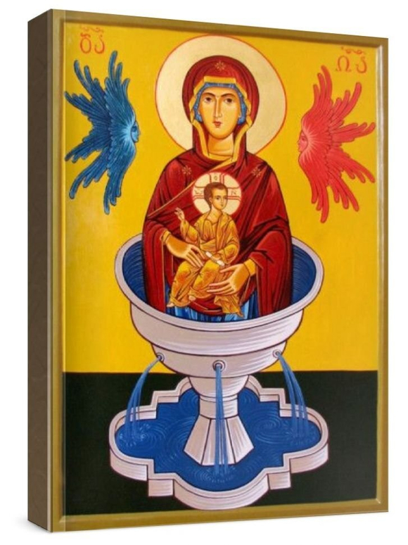 Живоносный источник (рукописная икона)