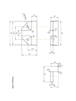 Крепеж для теплицы Т-образный для труб 20х40мм по ребру, подходит для стеллажа и теплиц, 8 пар- толщина металла 1.5мм