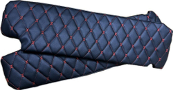 Чехлы на козырьки ГАЗель Некст и ГАЗон Некст (красная нить Бабочка)