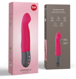 Розовый пульсатор с загнутым кончиком Stronic G - 20,8 см. (Цвет: розовый)