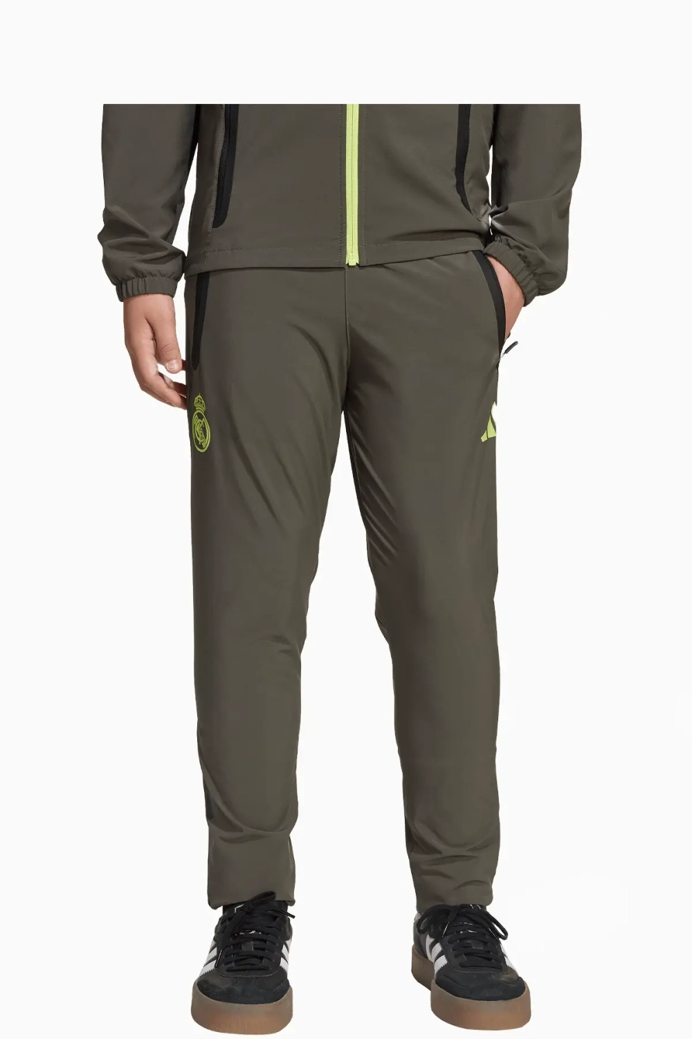 Штаны adidas Real Madrid 25/26 Competition Vis Tech Travel Junior - зеленый