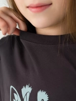 Спортивный костюм для девочек с жирафом