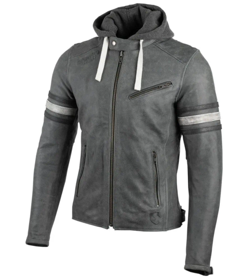 STARKS Кожаная куртка MAJOR серый