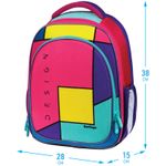 Ранец Berlingo Expert Light Pink blocks 38х28х15с 3 отд., с анатомической спинкой