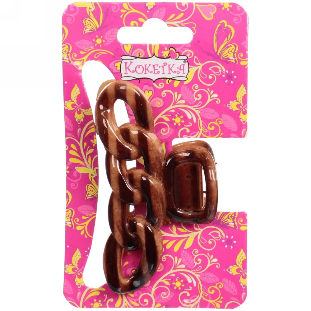 Заколка-краб для волос на блистере «Magic Gloss», леопардовый принт, микс 3 цвета, 6,5см