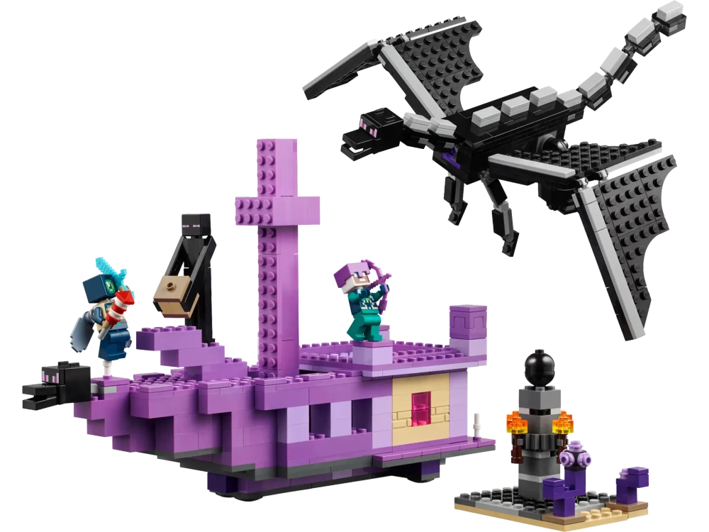 Конструктор LEGO Minecraft 21264 Дракон и корабль Эндера