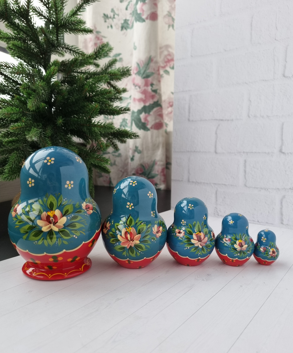 Матрёшка "С курочкой" традиция 5м 15см пузатая