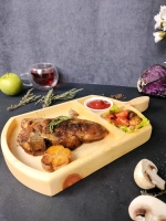 Деревянная менажница из кедра для подачи, сервировки