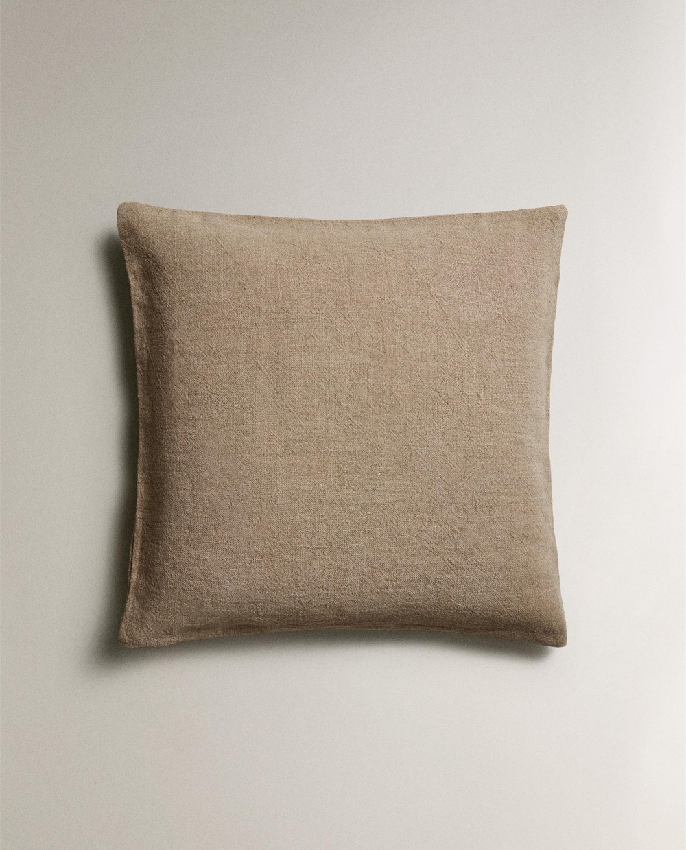 Zara Home наволочка декоративная из льна, светло-бежевый · 1170/007