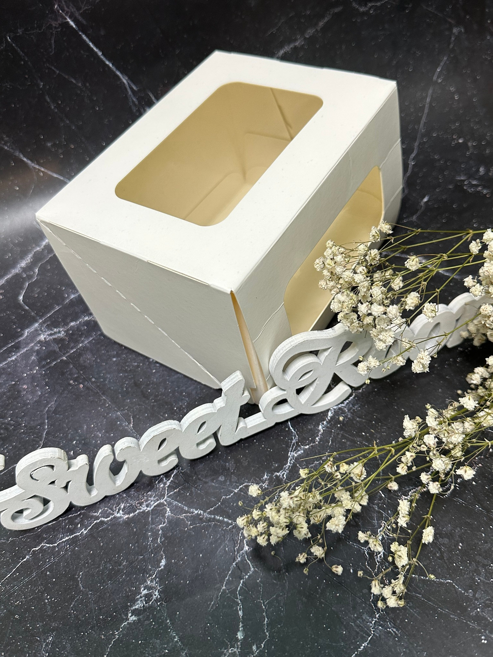 Упаковка с ложементом cake roll two windows 16х12х10