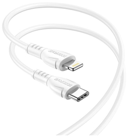 Кабель iPhone Lightning BOROFONE BX51 1м, 2.4A.  белый