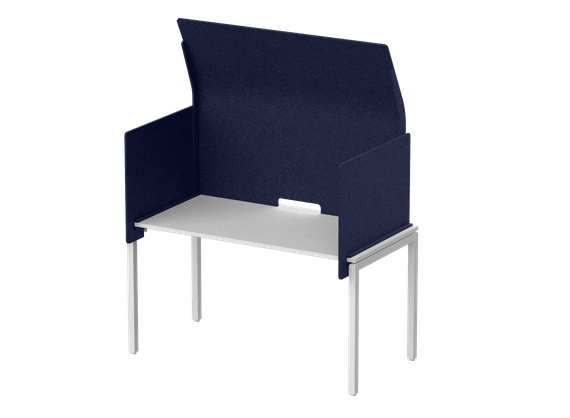 Кабина с высоким экраном-парусом 135х76х113