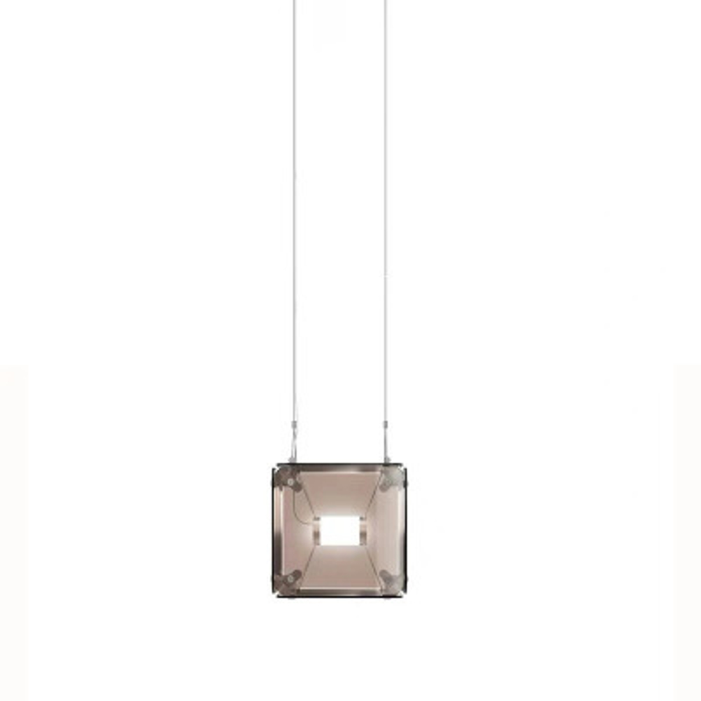 Pendant design lamp  Hyperqube by Felix Monza (1 lampshade ,  Amber)