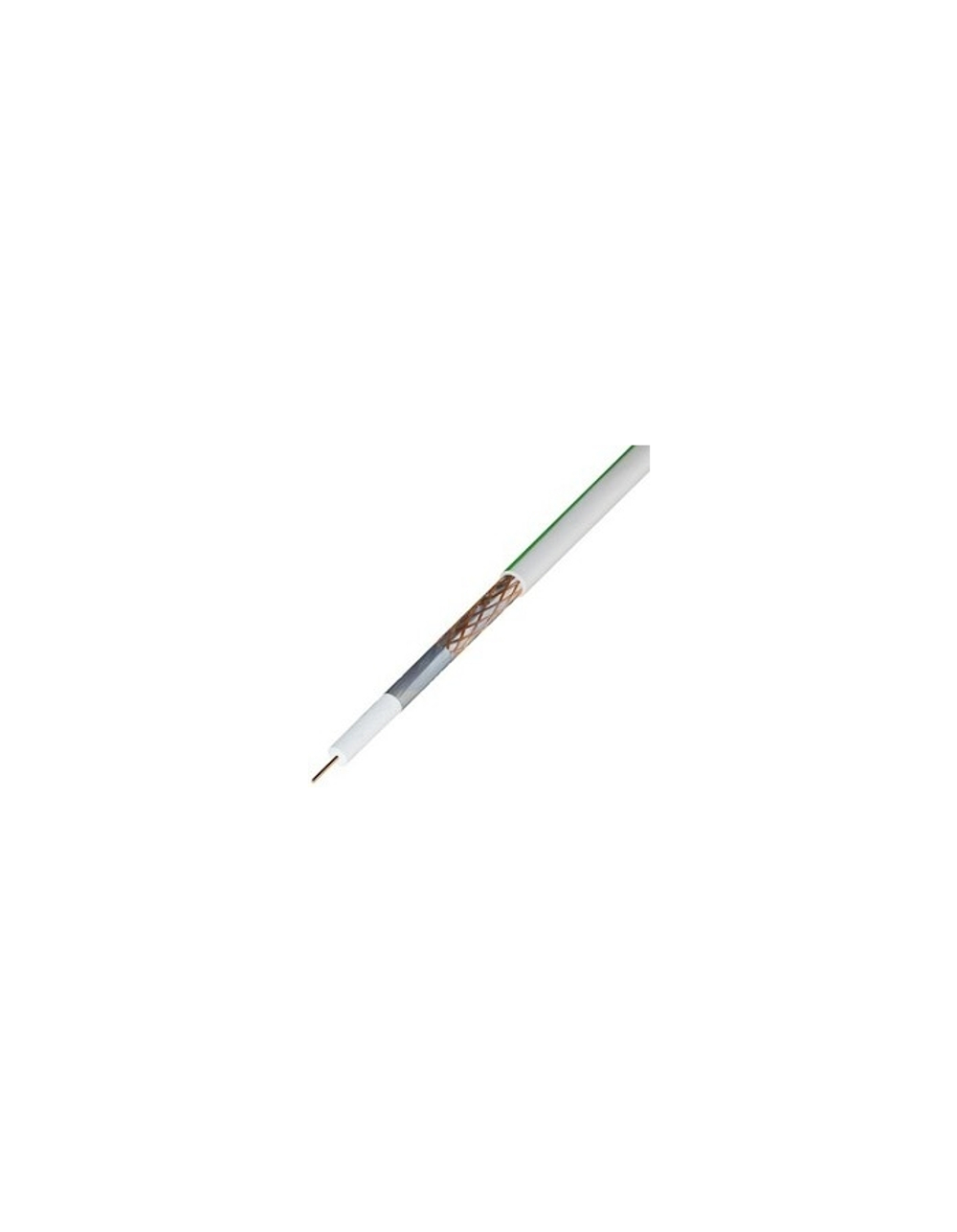 REXANT (01-2431) Кабель SAT 703 B, Cu/Al/Cu, (75%), 75 Ом, 100м., белый