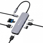 Многопортовый разветвитель Verbatim USB-C Pro CMH-08 на 8 портов