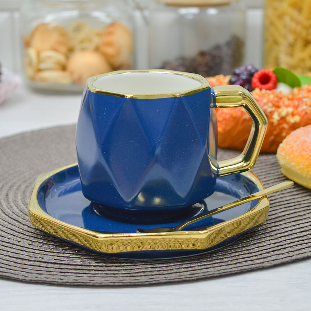 Чайная пара 250мл, фарфор, 7625