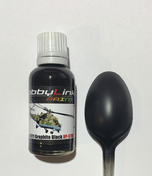 Краска лаковая HobbyLink RAL-9011 Graphite Black HP-9706