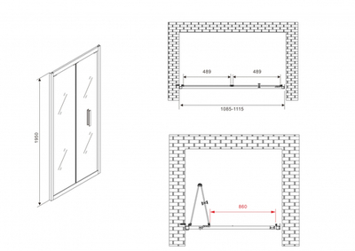 Душевая дверь ABBER Sonnenstrand AG07110