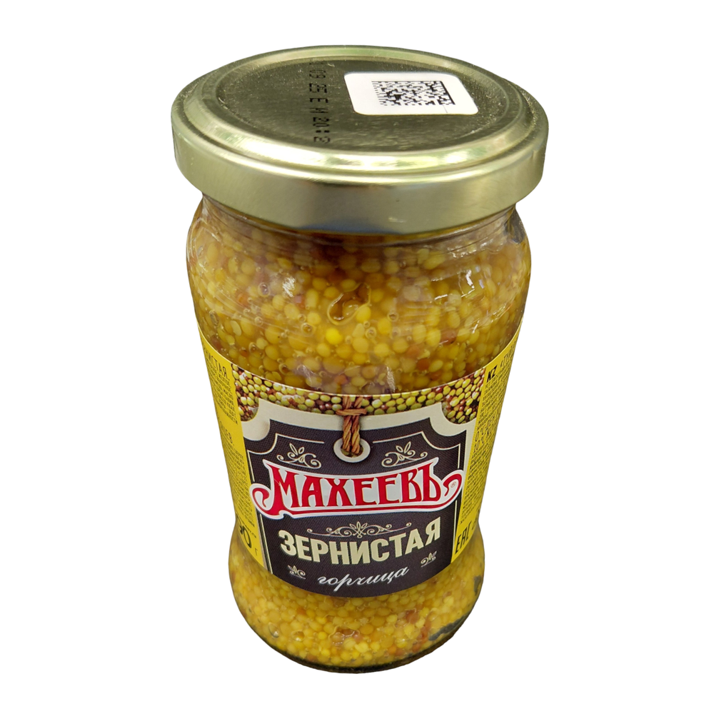 Горчица готовая "Зернистая" Махеев с/б 190г