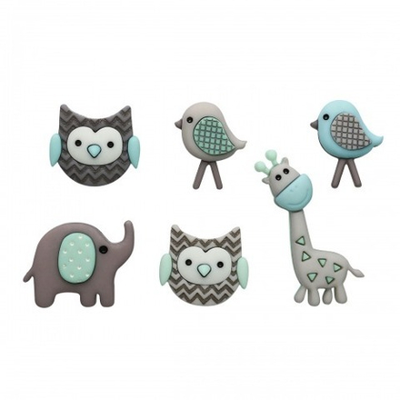 ТУБ.24 Пуговицы декоративные "Малышки из джунглей"