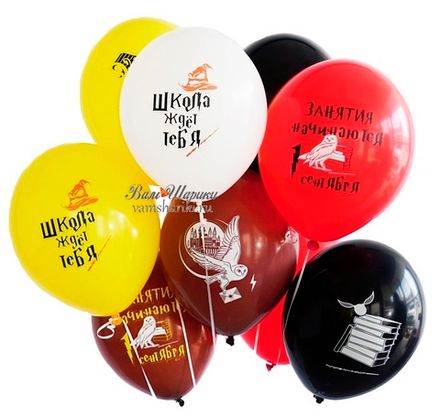 Шары "Школа ждёт тебя" в стиле Гарри Поттера