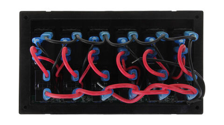 Панель бортового питания 6 переключателей, автоматы