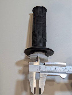 - Ручка газа универсальная для мотоцикла, питбайка, эндуро, мопеда, скутера диаметр 22 мм, с грипсой