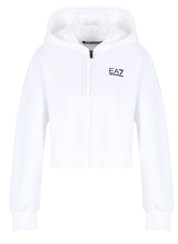 Женская теннисная куртка EA7 Woman Jersey Sweatshirt - white