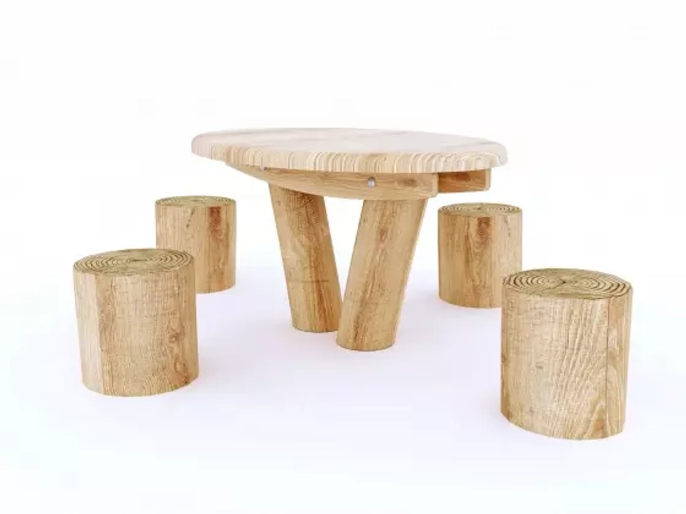 Детский стол с 4 сиденьями