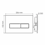 Инсталляция для унитаза WasserKraft Salm 27TLT.010.ME.WH.PB03 белая панель/кнопка черная глянцевая