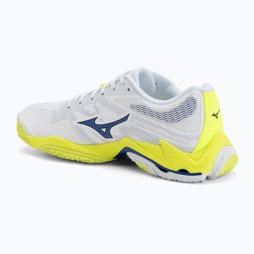 Кроссовки волейбольные Mizuno Wave Lightning Elite white/lighting yellow/dazzling blue