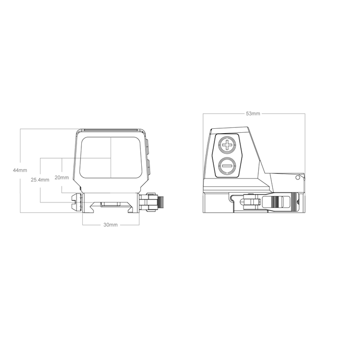Коллиматорный прицел Vector Optics Frenzy Plus 1x26x32 SMR Multi Reticle (SCRD-SM44)