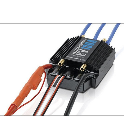 Бесколлекторный регулятор Hobbywing Seaking-130A-HV-V3 (130A-720A, Boat) влагозащищённый