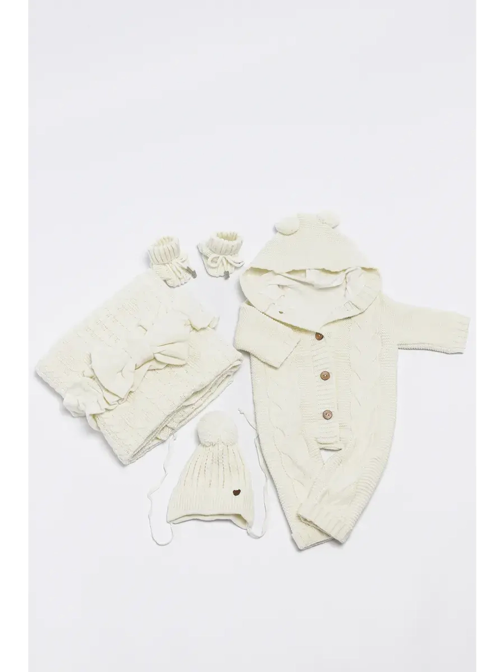 Конверт вязаный на выписку новорожденного