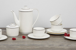 Чайный сервиз 21 предмет на 6 персон Anna Lafarg Emily Жемчуг