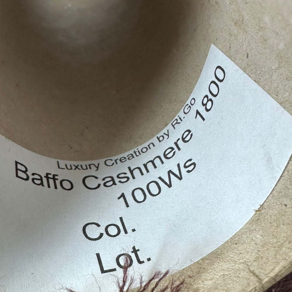 BAFFO CASHMERE - Ri.Go; 100% кашемир; травка; 180м/100гр; цвет: коричнево-бордовый