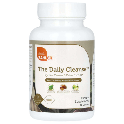 Zahler, The Daily Cleanse, ежедневное очищение, 60 капсул