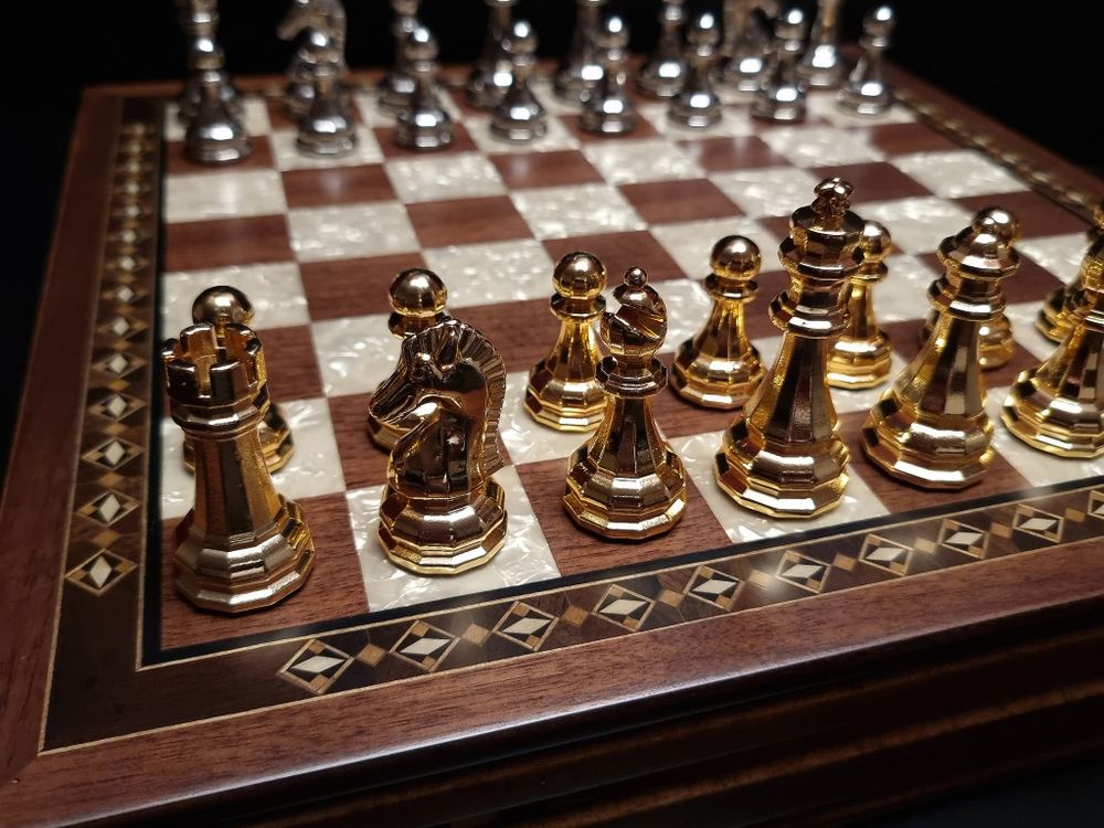 Шахматы "Престиж" большие 39х39 см орех антик (2813.WAL) 4