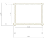Сруб Бани 3х4 м из оцилиндрованного бревна