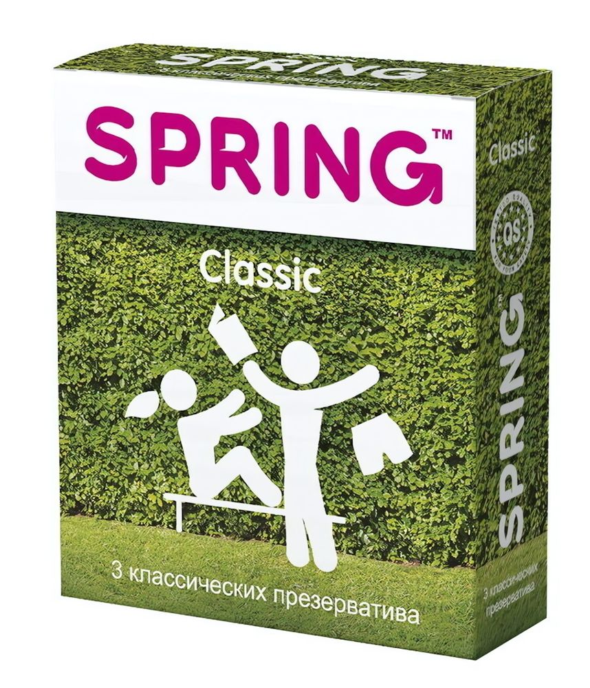 Презервативы Spring (классические) 3шт. (Цвет: прозрачный)