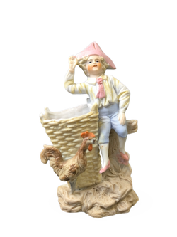 Карандашница (статуэтка) "Мальчик с петухом" Германия