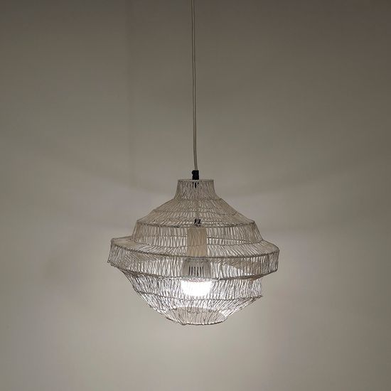 Светильник подвесной vinger, D34х35 см, бежевый