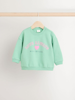 Лонгслив и брюки в комплекте для малышей Next B87-318, Светло-зеленый, Розовый