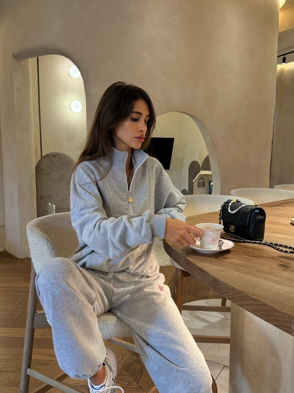 Кофта Velvet Серый Меланж