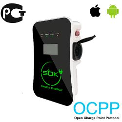 Зарядная станция S'OK Green Energy M3W Series Wallbox EV Charger, 1 фаза, 7 кВт, 32А/220В (SM3W10732542-0)