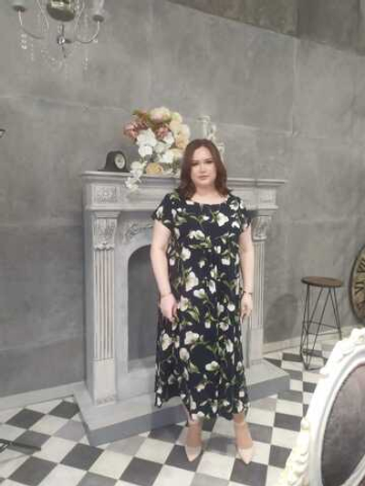 Платье свободного кроя из хлопка тонкое, размер 56