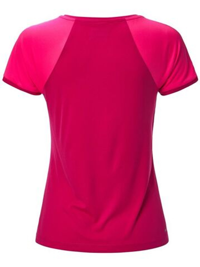 Футболка для девочки теннисная Lotto Top Ten G II Tee PL - vivid fuchsia/glamour