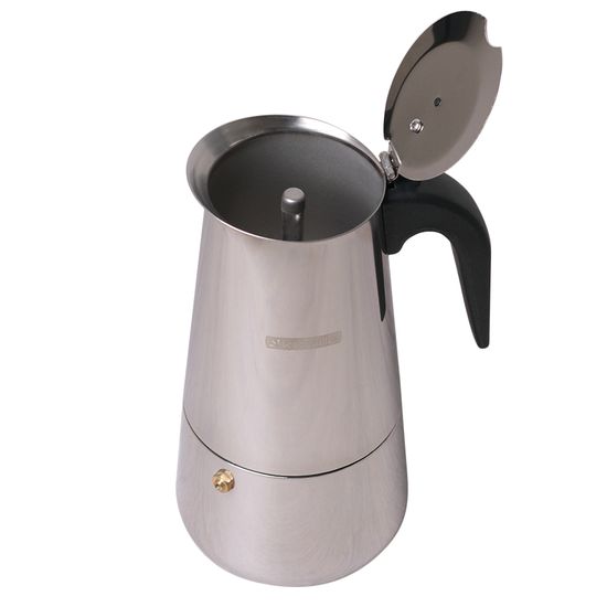 Кофеварка гейзерная 300 мл. (6 порций) из нержавеющей стали Kamille KM-0661